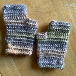 Handmade Multicolor Fingerless Gloves